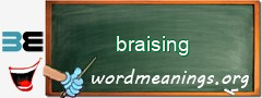 WordMeaning blackboard for braising